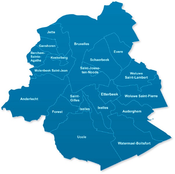 Carte de Bruxelles