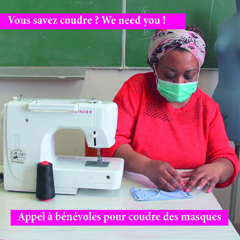 Appel à bénévoles pour coudre des masques avec Travie