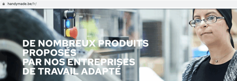 Lancement du webshop Handymade.be : avec de nombreux produits proposés par nos ETA