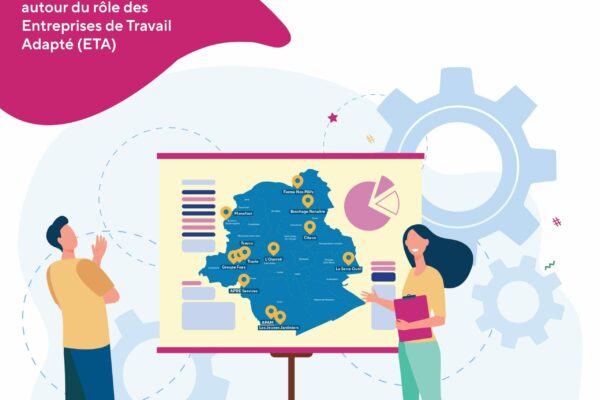 Affiche de l'événement organisé par la Cellule Égalité des chances de Bruxelles Pouvoirs Locaux et la FEBRAP le 6 novembre 2025 pour favoriser l'inclusion professionnelle des personnes en situation de handicap